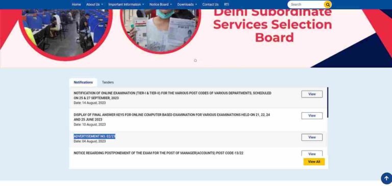 DSSSB Teacher 1841 Recruitment 2023 