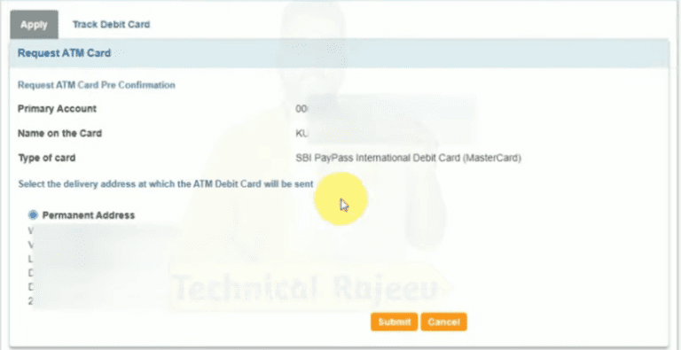 SBI ATM Card Apply Online 2023