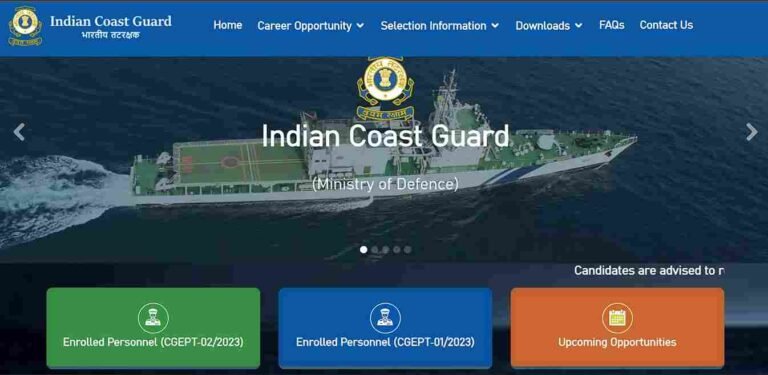 Indian Coast Guard GD DB Recruitment 2023 