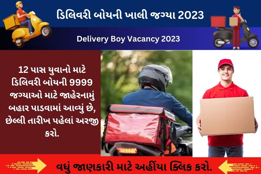 Delivery Boy Vacancy 2023