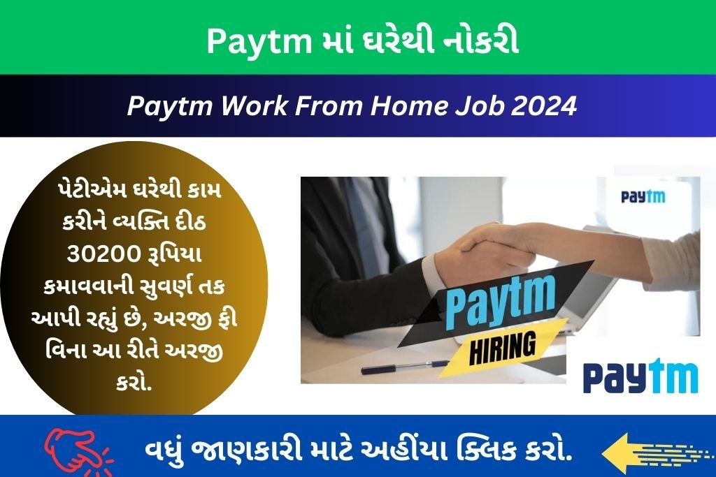 Paytm Work From Home Job 2024